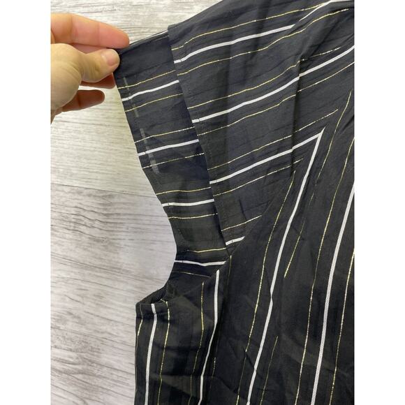 Ann Taylor Black and White Striped Blouse - Picture 9 of 11